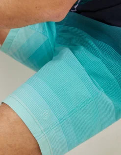 FatFace Camber Ombre Swim Shorts Teal Green Hot