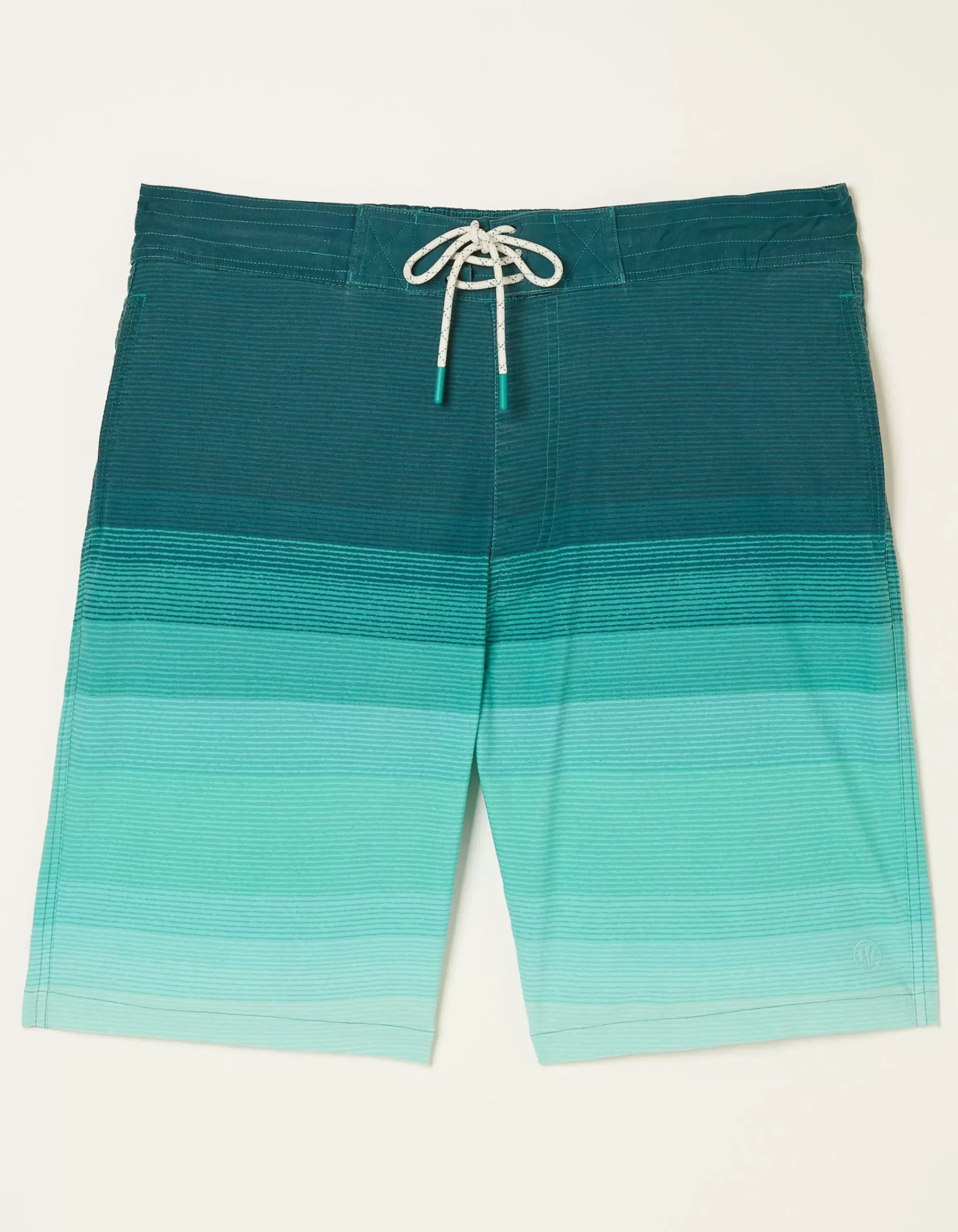 FatFace Camber Ombre Swim Shorts Teal Green Hot
