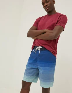 FatFace Camber Ombre Swim Shorts Blue Online