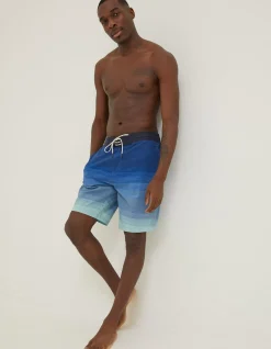 FatFace Camber Ombre Swim Shorts Blue Online