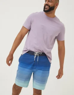 FatFace Camber Ombre Swim Shorts Blue Online