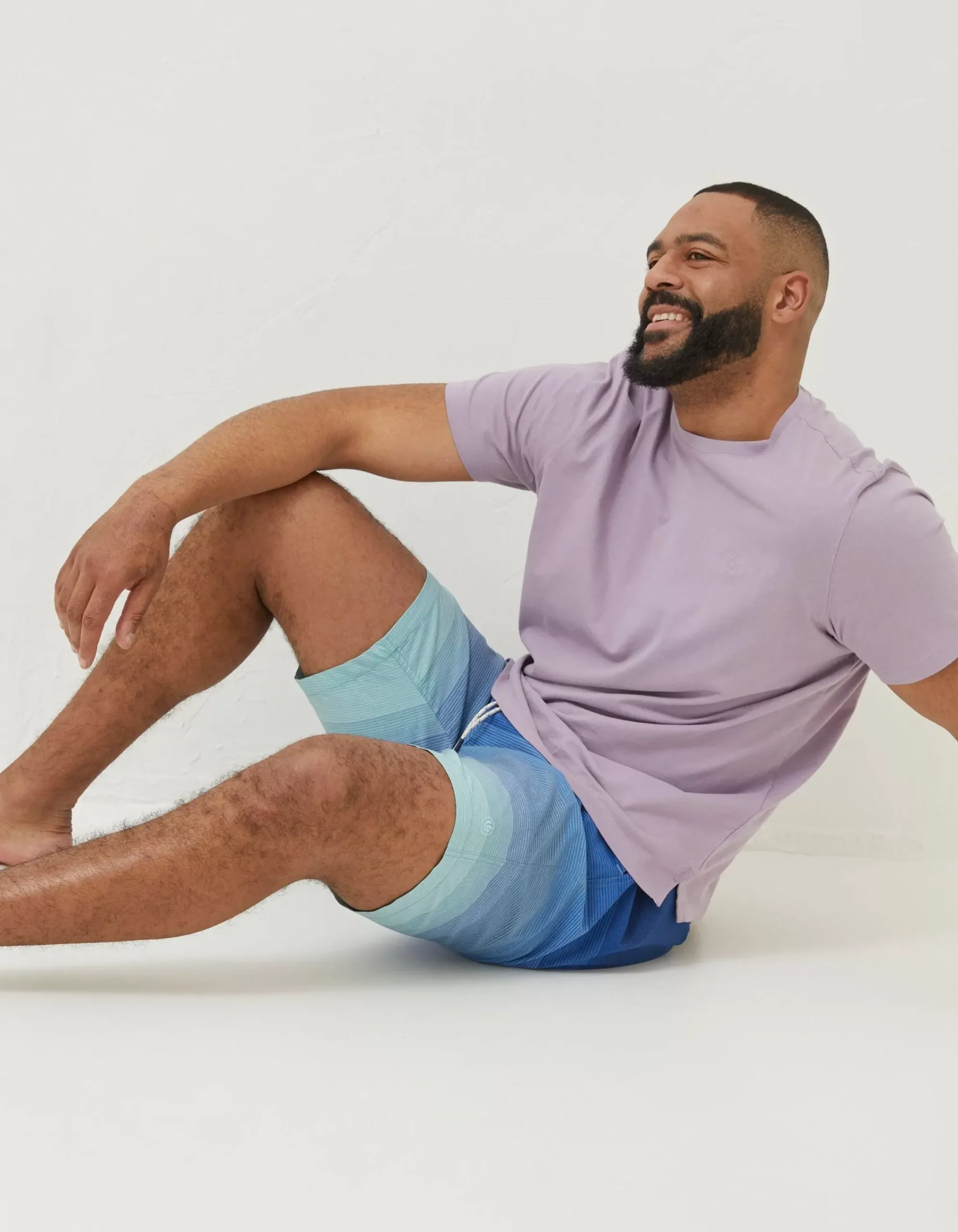 FatFace Camber Ombre Swim Shorts Blue Online