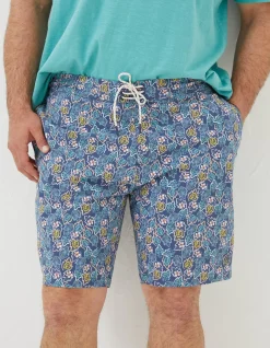 FatFace Camber Pineapple Swim Shorts Navy Sale