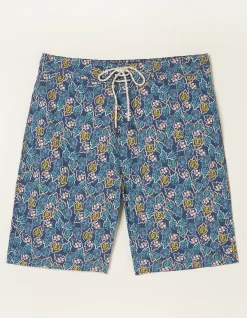 FatFace Camber Pineapple Swim Shorts Navy Sale