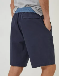 FatFace Camber Plain Swim Shorts Navy