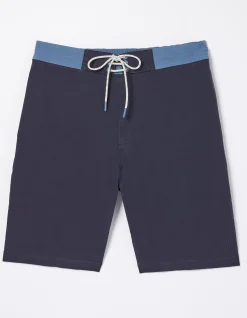 FatFace Camber Plain Swim Shorts Navy