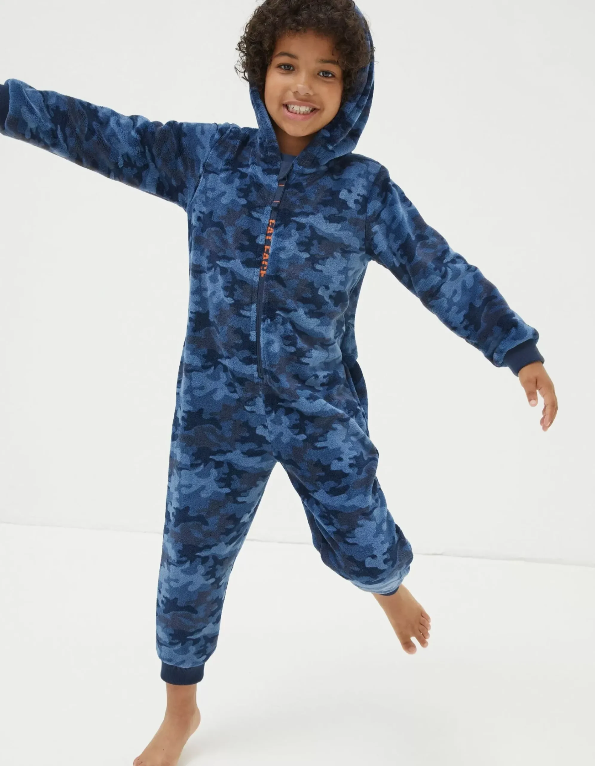 FatFace Camo Onesie Navy Discount