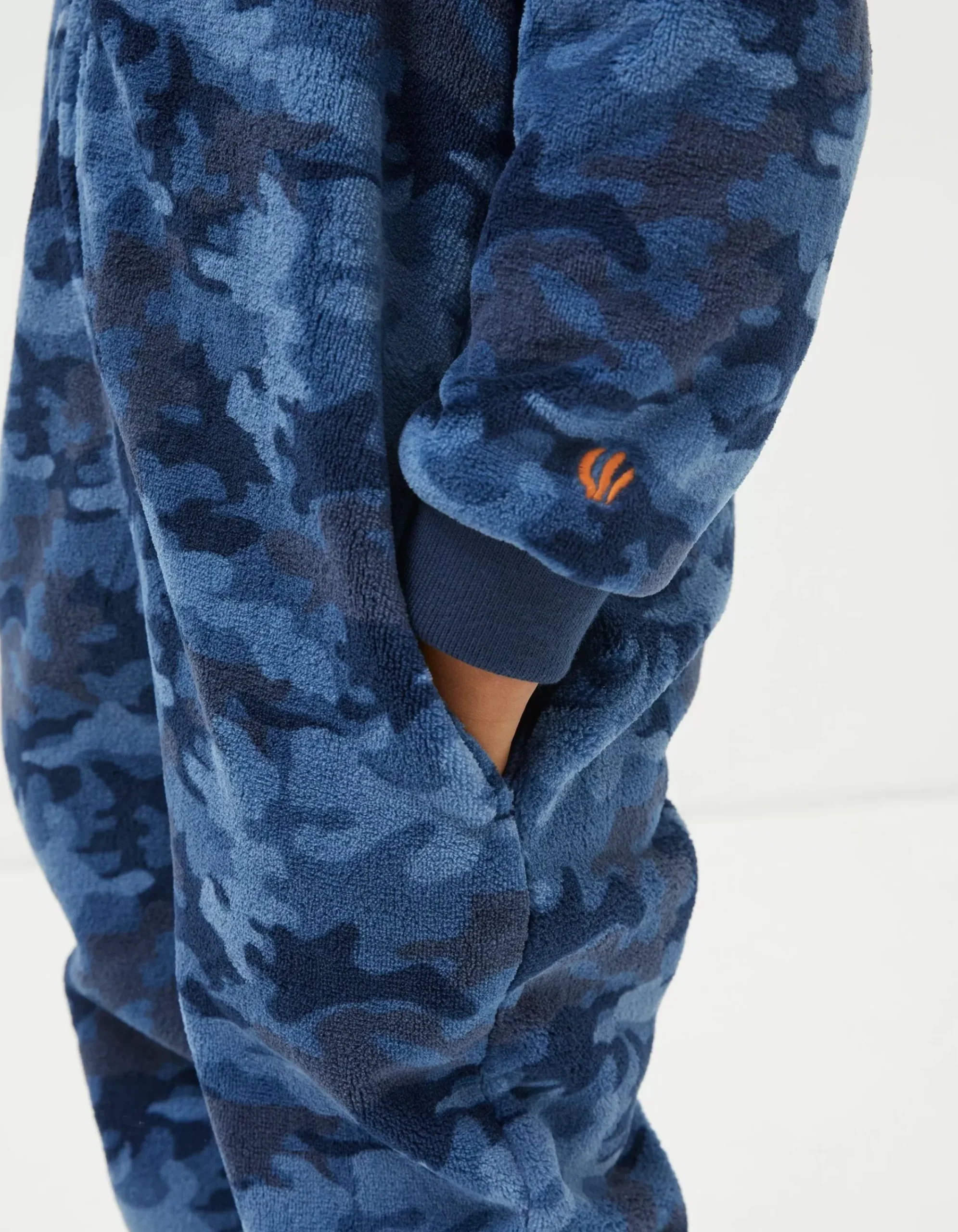 FatFace Camo Onesie Navy Discount