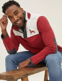 FatFace Canada Airlie Sweatshirt Bright Red Clearance