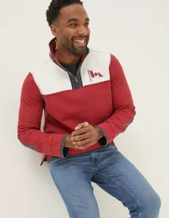 FatFace Canada Airlie Sweatshirt Bright Red Clearance