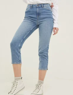 FatFace Capri Sway Slim Jeans Light Blue Outlet