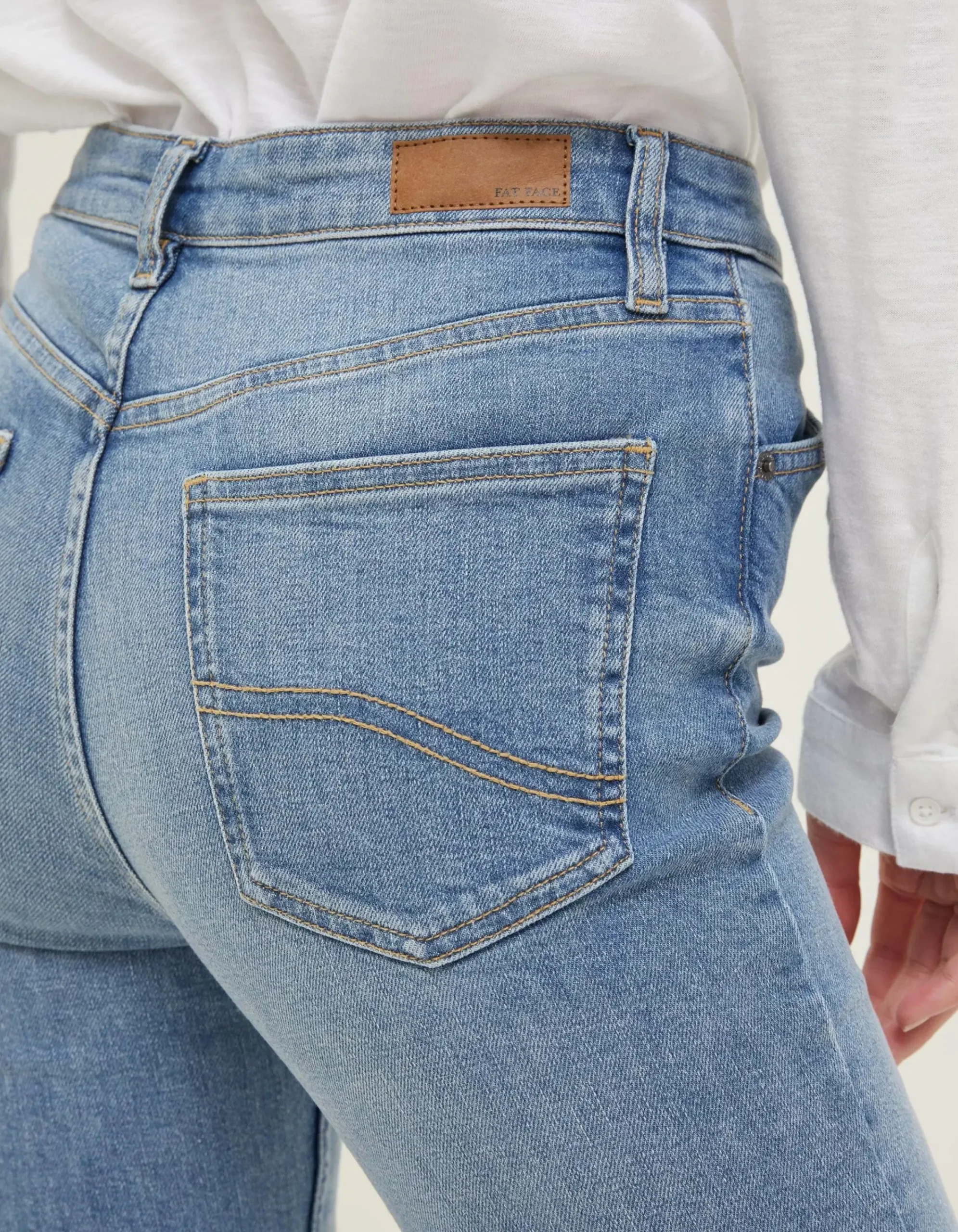 FatFace Capri Sway Slim Jeans Light Blue Outlet