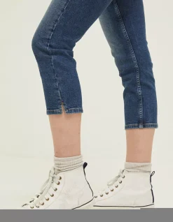 FatFace Capri Sway Slim Jeans Mid Blue New