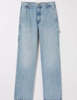 FatFace Caris Carpenter Jeans Light Denim Blue Outlet