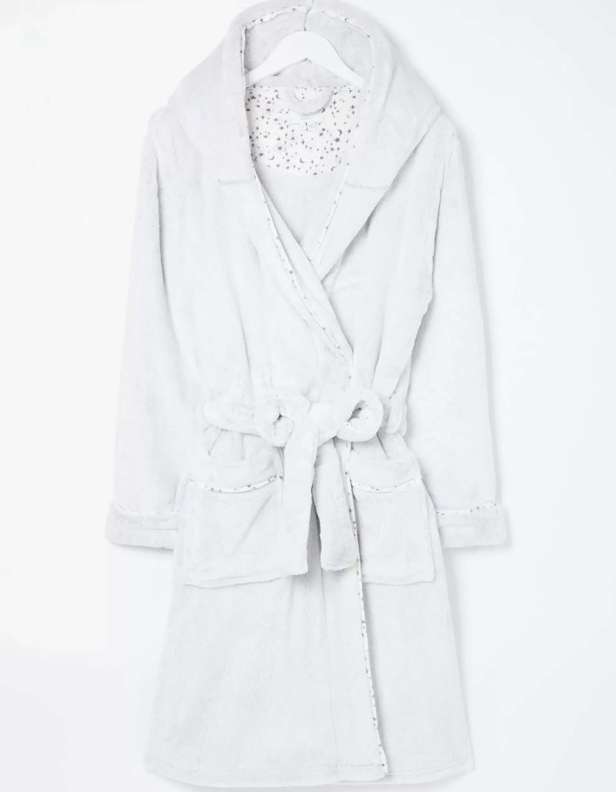 FatFace Carla Dressing Gown Grey Marl Sale