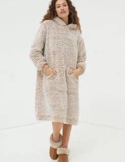 FatFace Carrie Fluffy Snuggle Hoodie Oatmeal Best