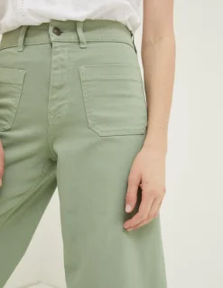 FatFace Cassie Wide Leg Jeans Green Discount