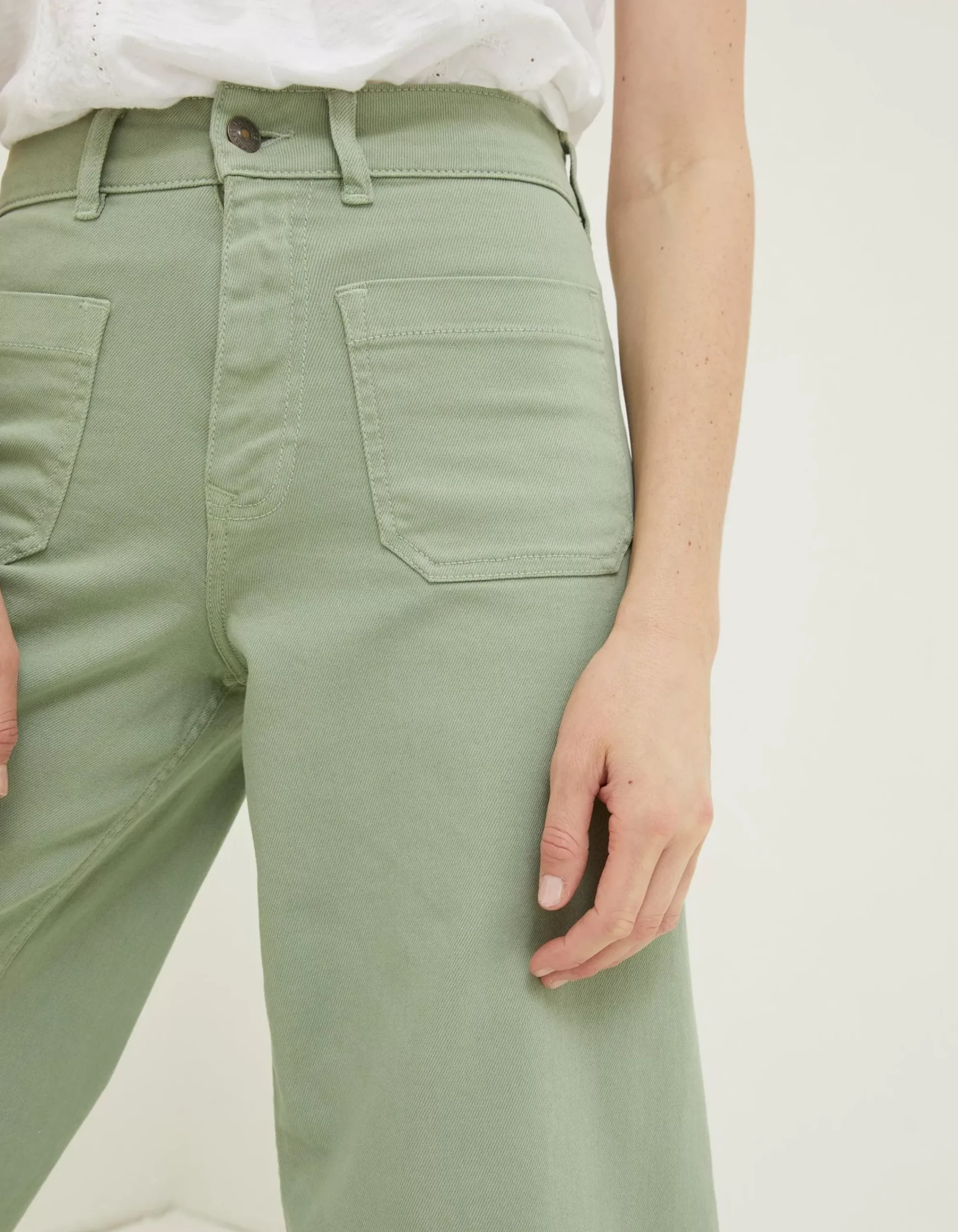FatFace Cassie Wide Leg Jeans Green Discount