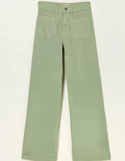 FatFace Cassie Wide Leg Jeans Green Discount