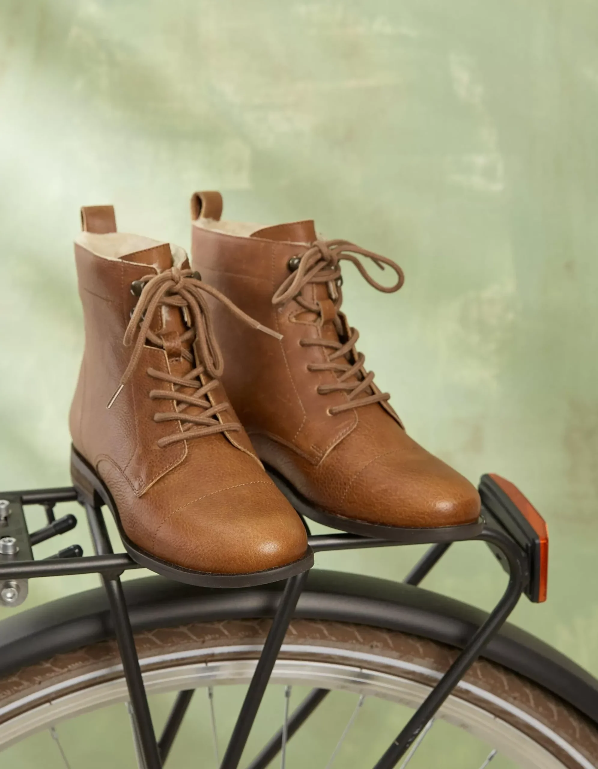 FatFace Catrin Lace Up Ankle Boot Tan Outlet