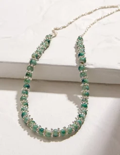 FatFace Ceramic Bead Necklace Blue Best