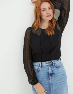 FatFace Charlee Top Black Outlet