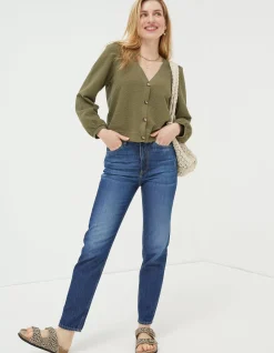 FatFace Charlotte Cardigan Khaki Best