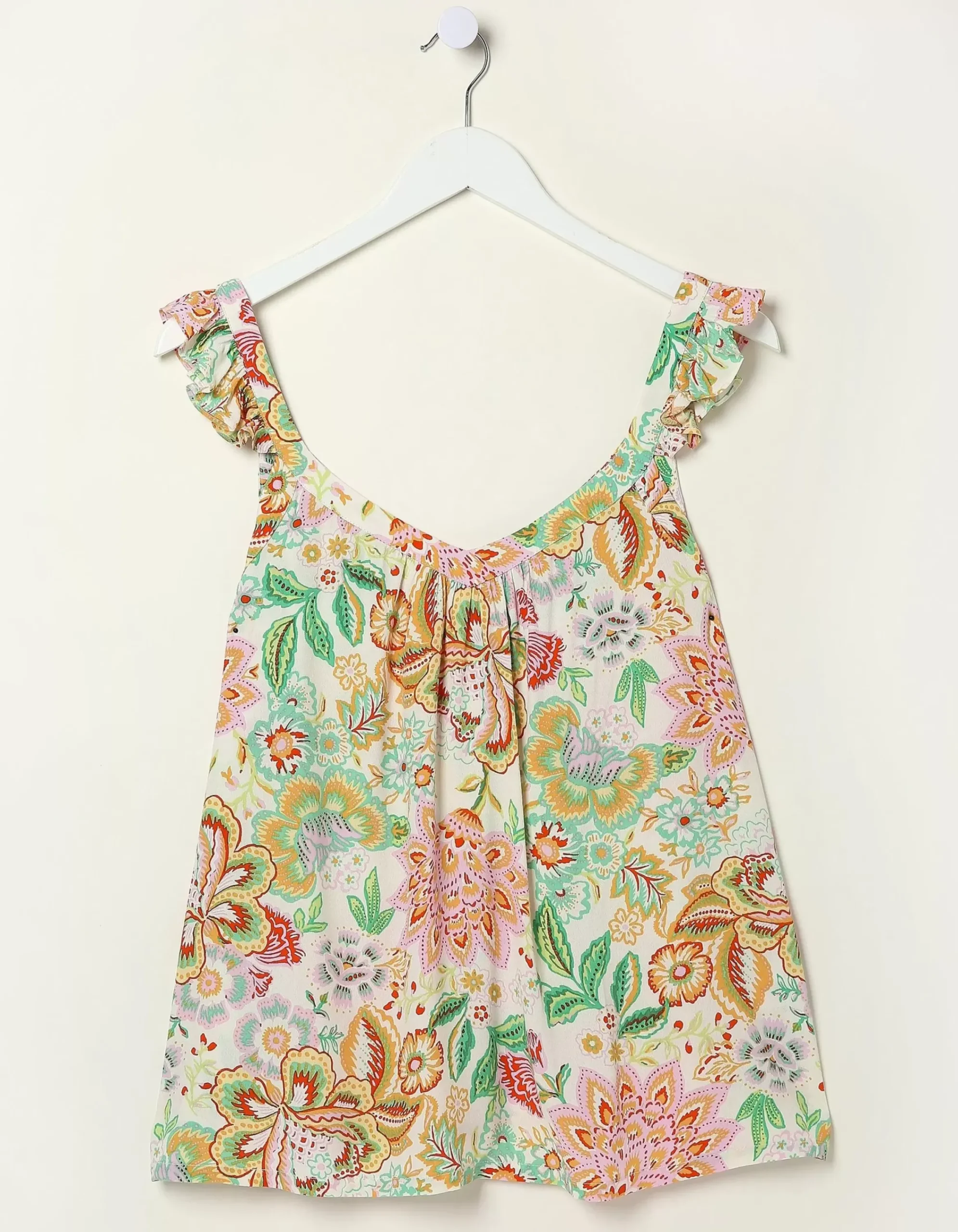 FatFace Chase Paradise Floral Cami Top Ivory