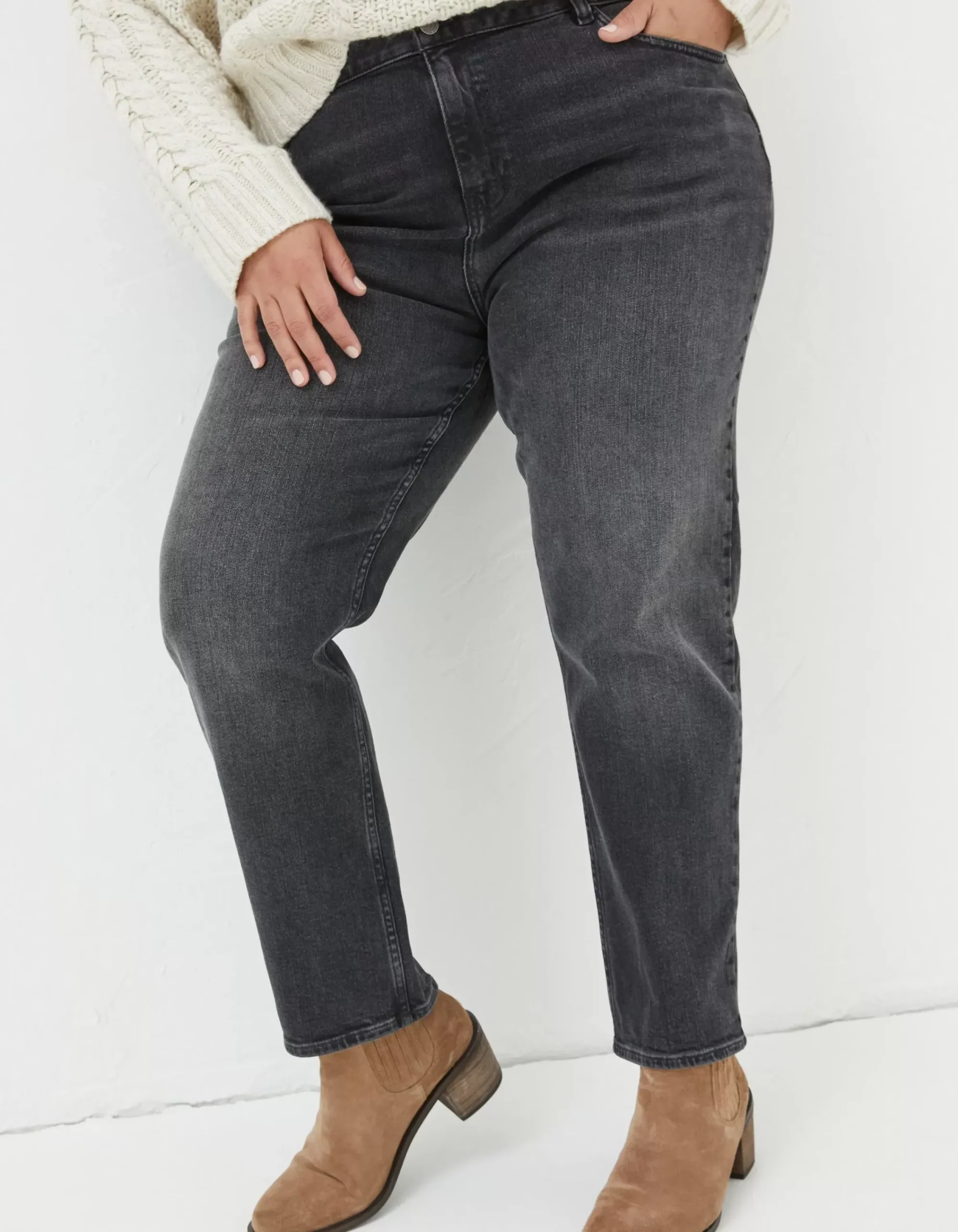 FatFace Chesham Girlfriend Washed Black Sale