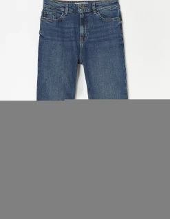 FatFace Chesham Girlfriend Comfort Stretch Jeans Vintage Blue Clearance
