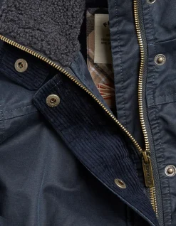 FatFace Cheshire Longline Coat Navy Discount
