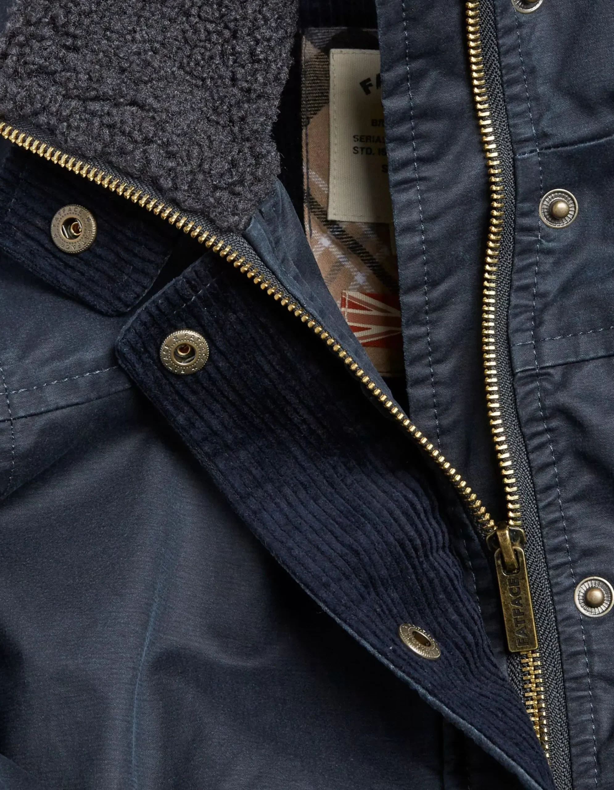 FatFace Cheshire Longline Coat Navy Discount