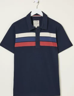 FatFace Chest Stripe Rugby Navy