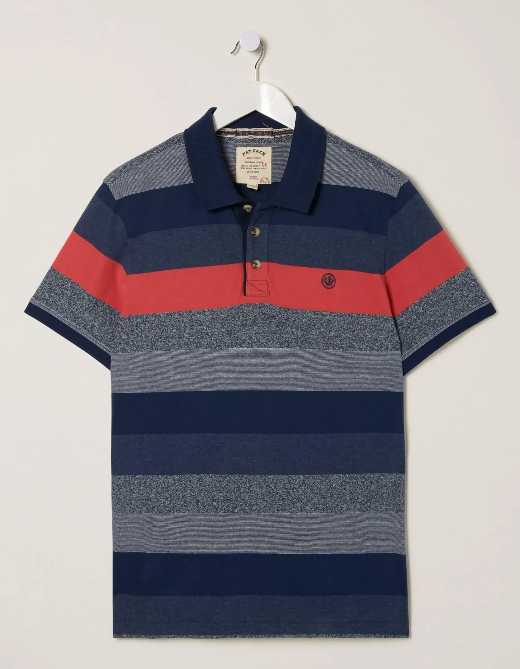 FatFace Chidden Stripe Polo Watermelon Sale