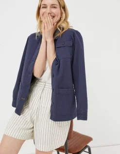 FatFace Chore Jacket Navy Discount