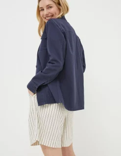 FatFace Chore Jacket Navy Discount