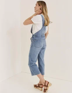 FatFace Clayton Dungarees Light Wash Hot