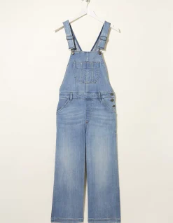 FatFace Clayton Dungarees Light Wash Hot