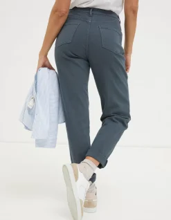 FatFace Cleo Canvas Barrel Leg Chino Blue