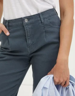FatFace Cleo Canvas Barrel Leg Chino Blue
