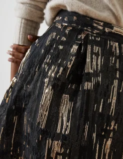 FatFace Cleo Jacquard Skirt Black Sale