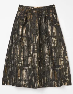 FatFace Cleo Jacquard Skirt Black Sale
