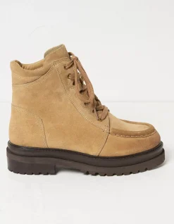 FatFace Clover Suede Apron Ankle Boot Tan Online