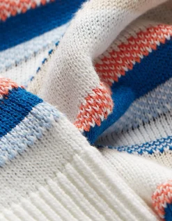 FatFace Coastal Stripe Hoodie Multi Colour Online