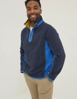 FatFace Colour Block Airlie Sweatshirt Navy Best