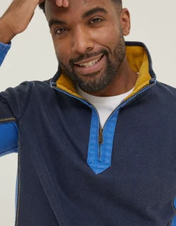 FatFace Colour Block Airlie Sweatshirt Navy Best