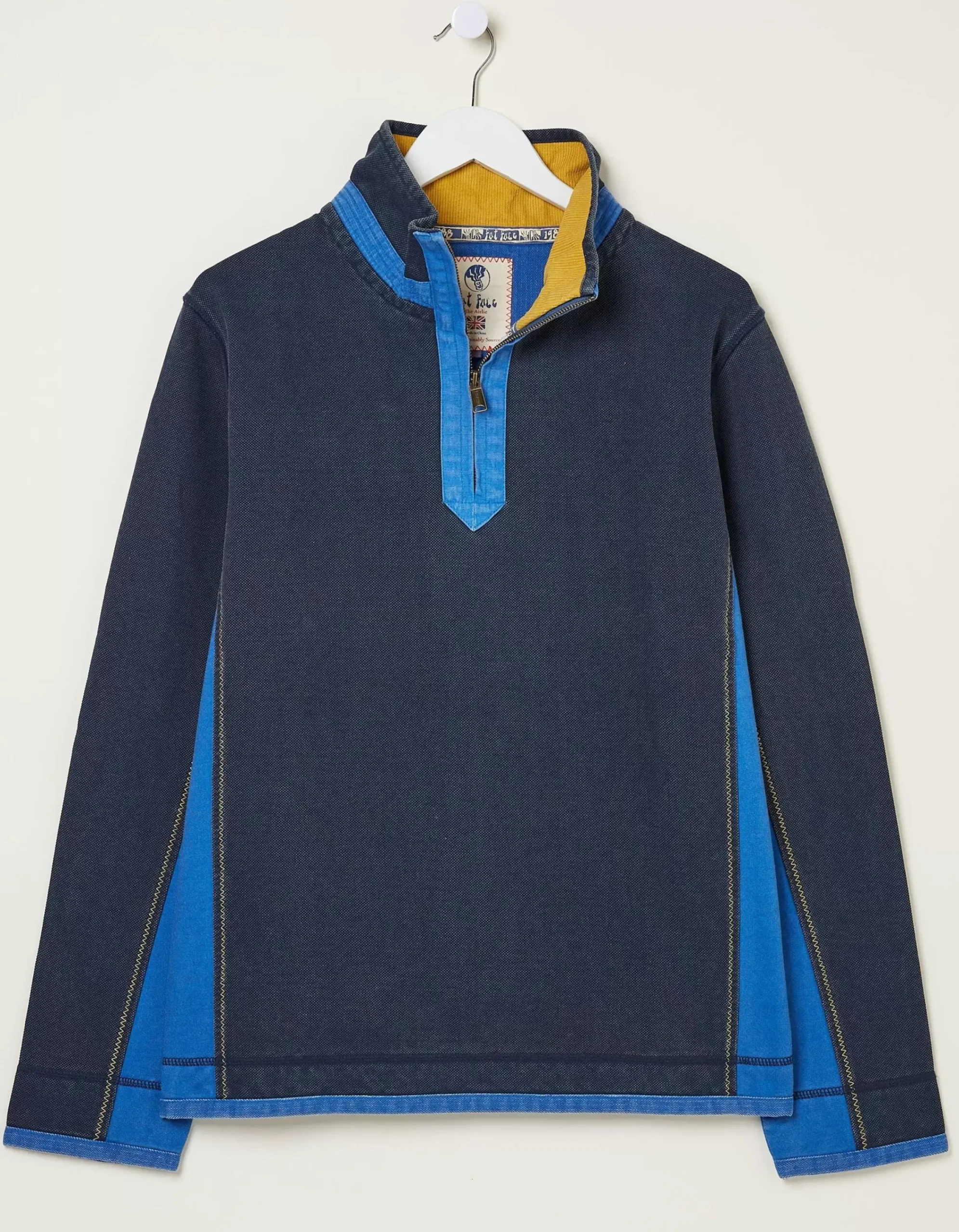 FatFace Colour Block Airlie Sweatshirt Navy Best