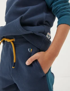 FatFace Colour Block Joggers Navy Clearance