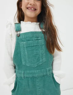 FatFace Cora Cord Dungaree Teal Green Best