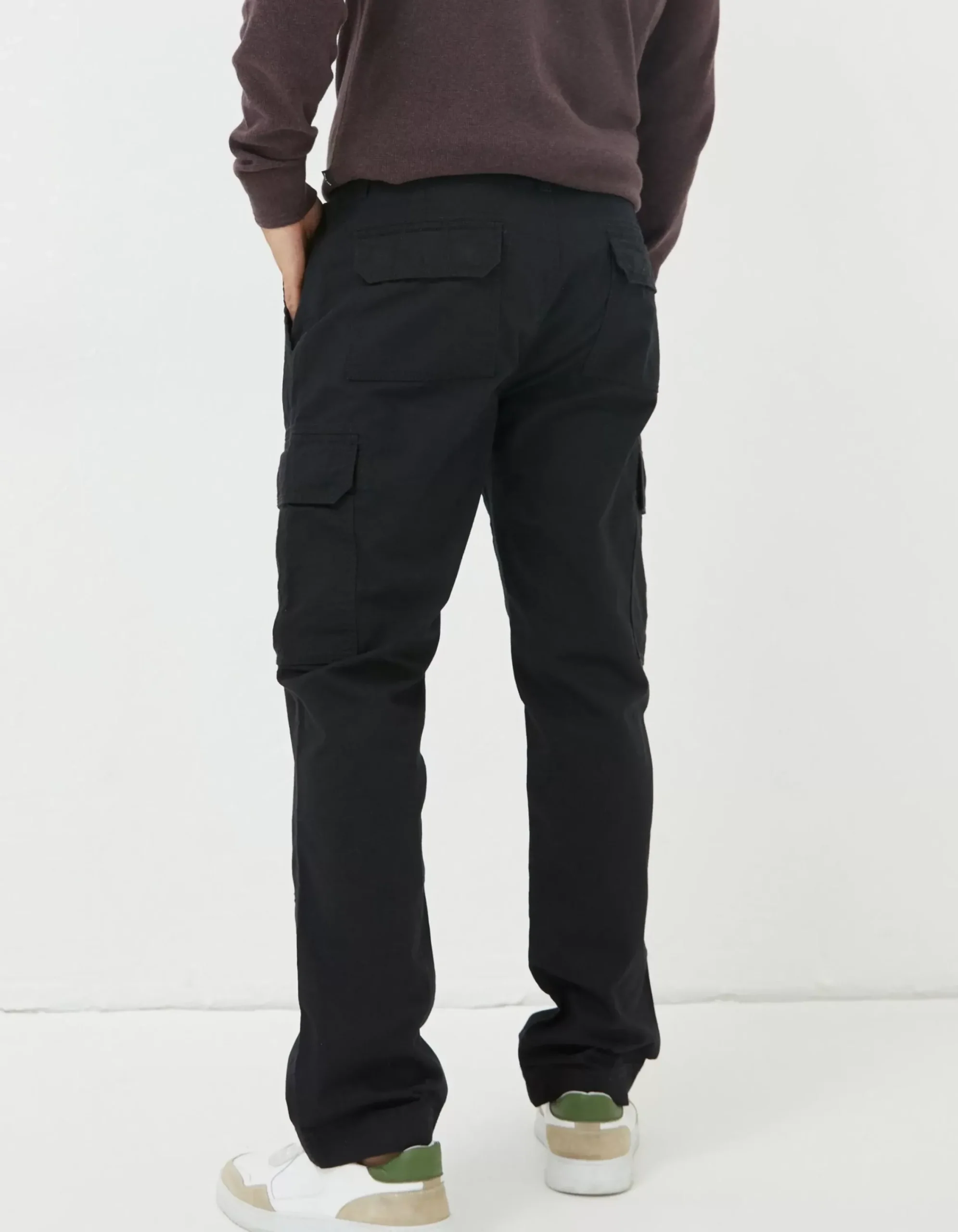 FatFace Corby Ripstop Cargo Trousers Washed Black Discount